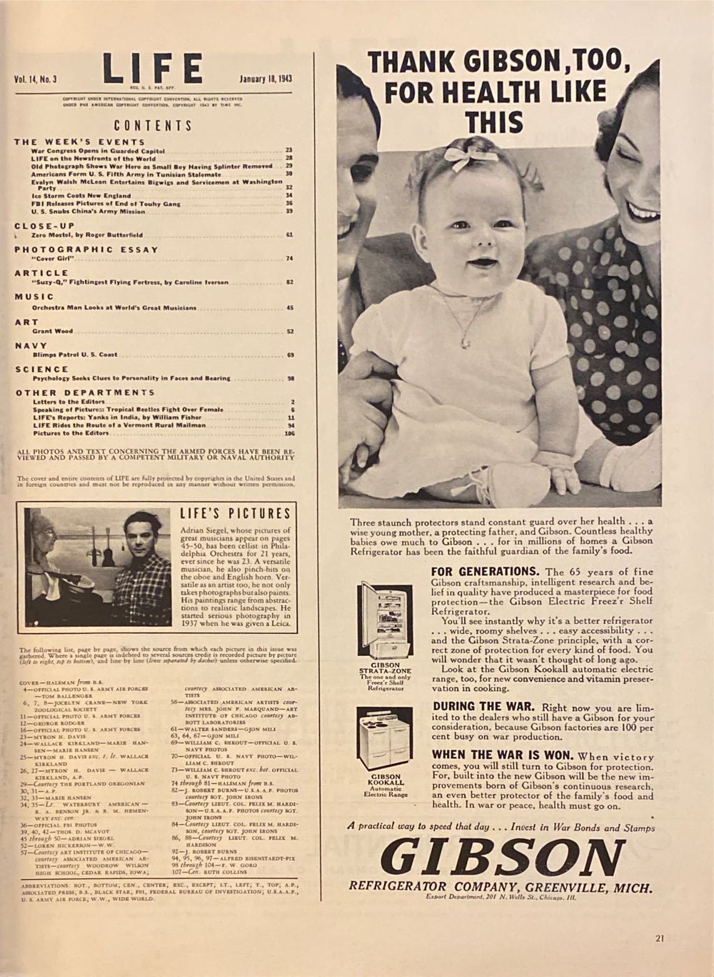 Life  (January) magazine collectible - Main Image 3