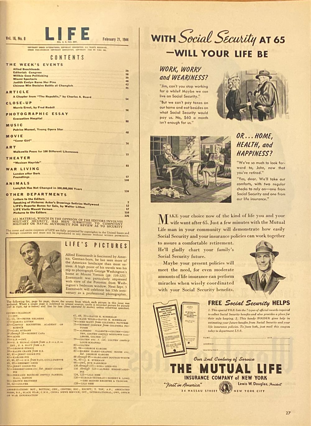 Life  (February) magazine collectible - Main Image 3