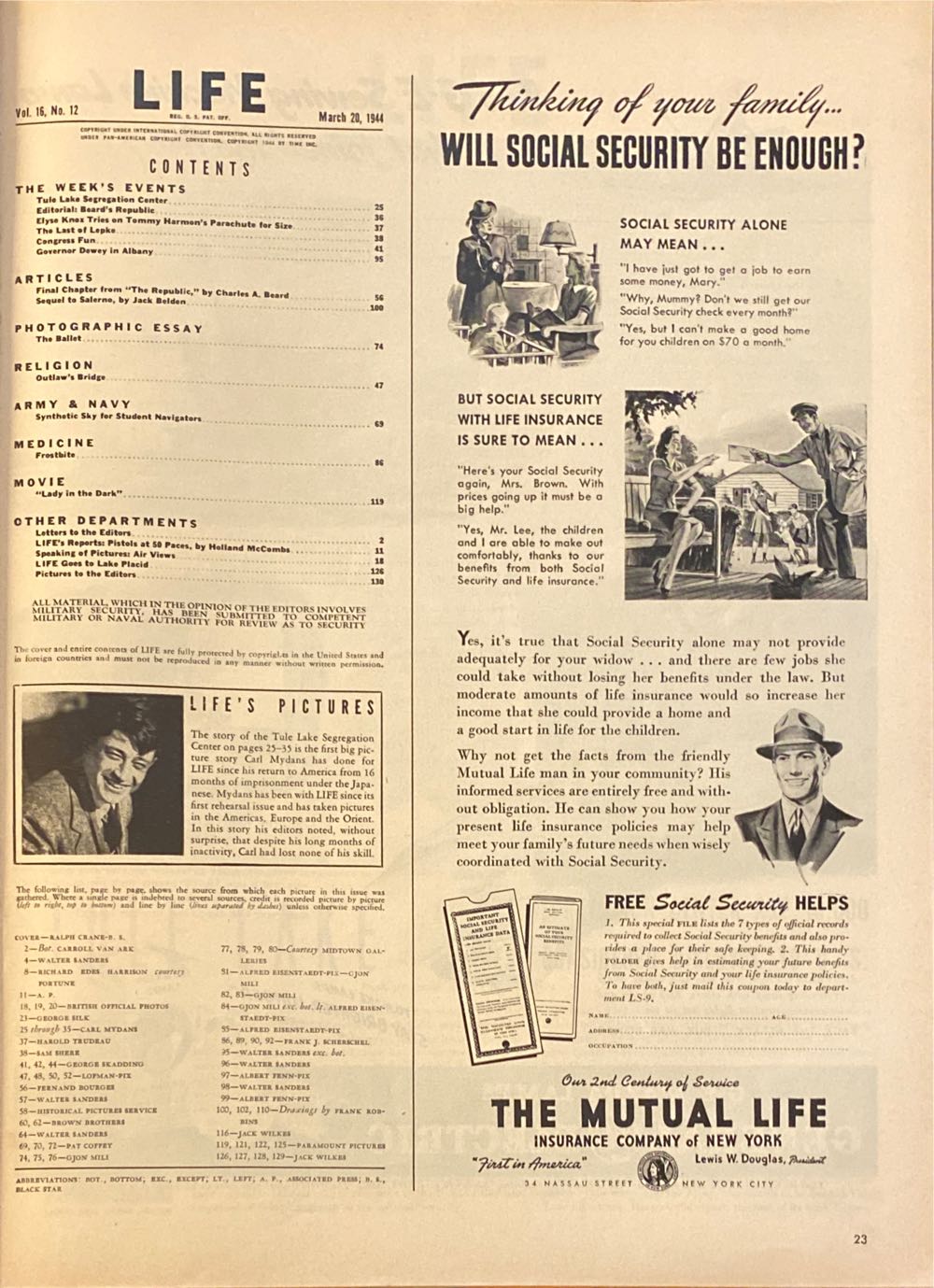 Life  (March) magazine collectible - Main Image 3