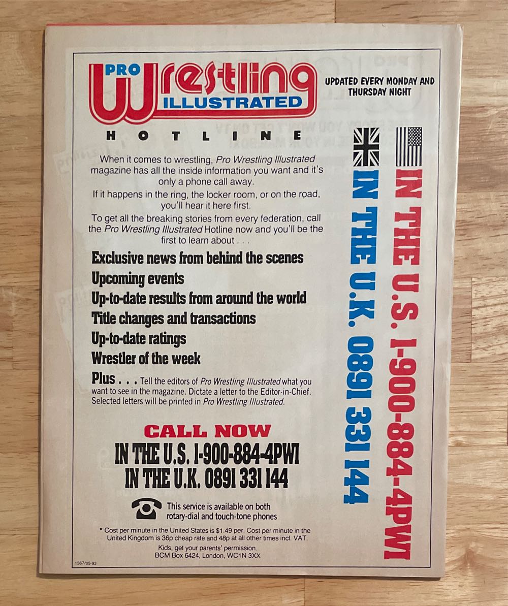 Pro Wrestling Illustrated  (November) magazine collectible [Barcode 07224600388611] - Main Image 2