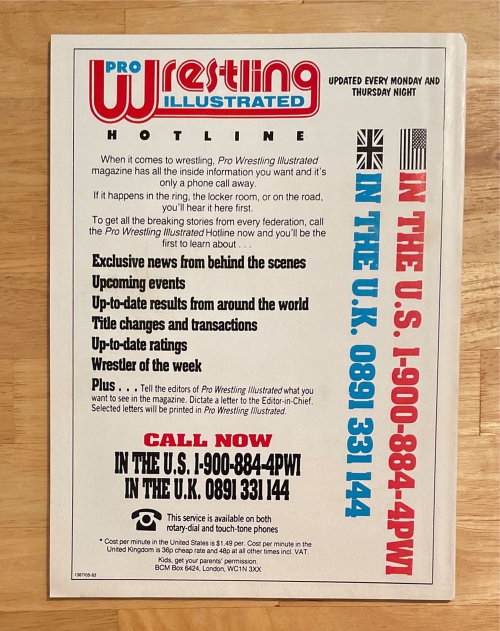 Pro Wrestling Illustrated  (April) magazine collectible [Barcode 07224600388604] - Main Image 2