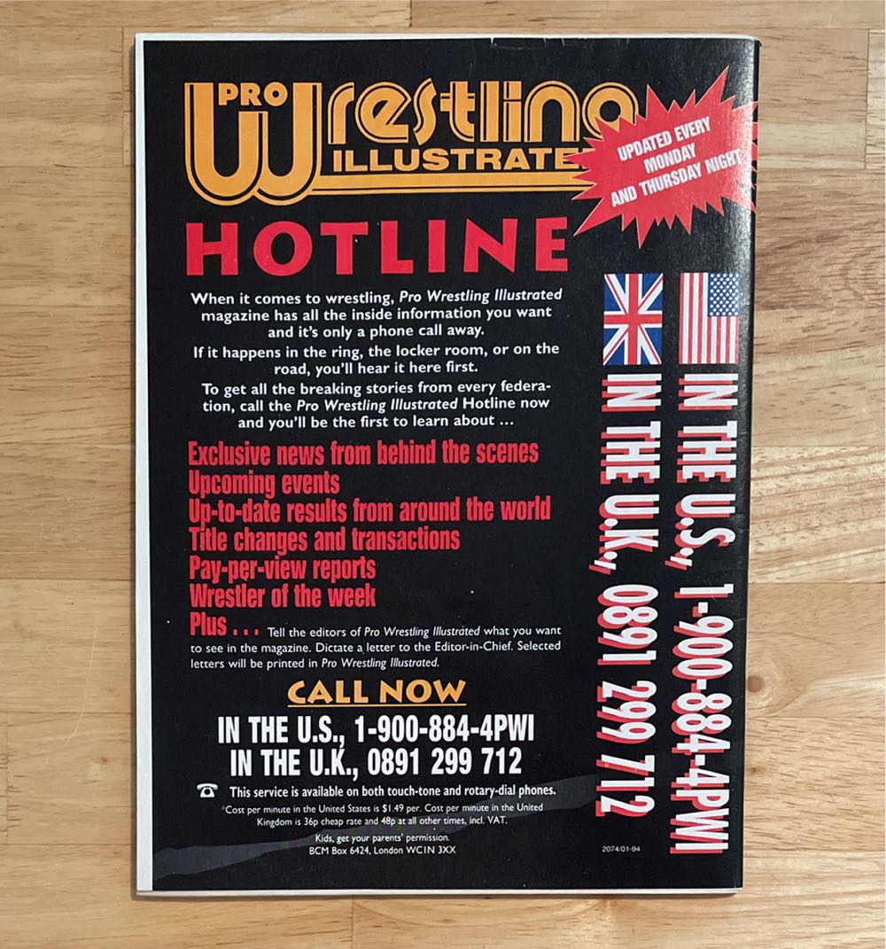 Sports Review Wrestling  (July) magazine collectible [Barcode 07224600405007] - Main Image 2