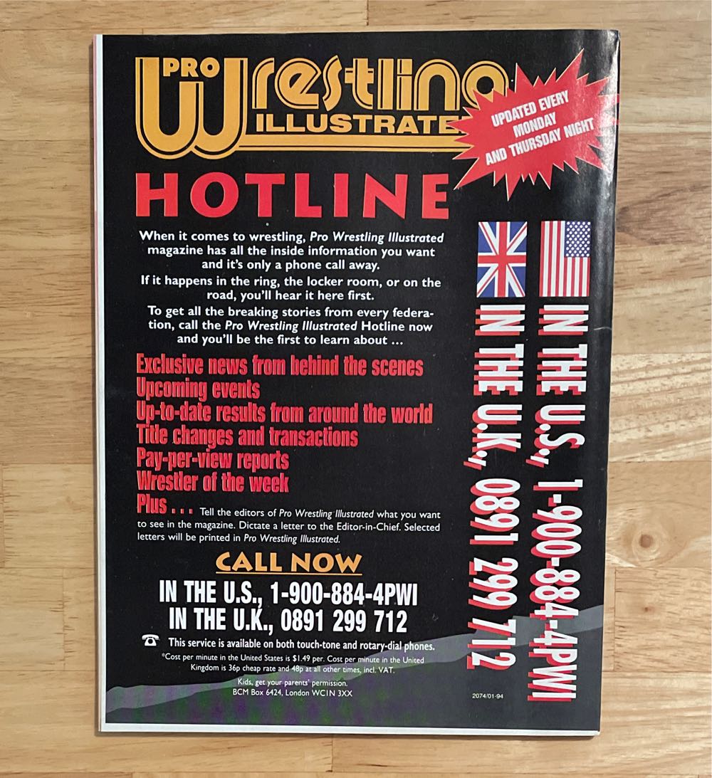 Pro Wrestling Illustrated  (August) magazine collectible [Barcode 72262700388108] - Main Image 2