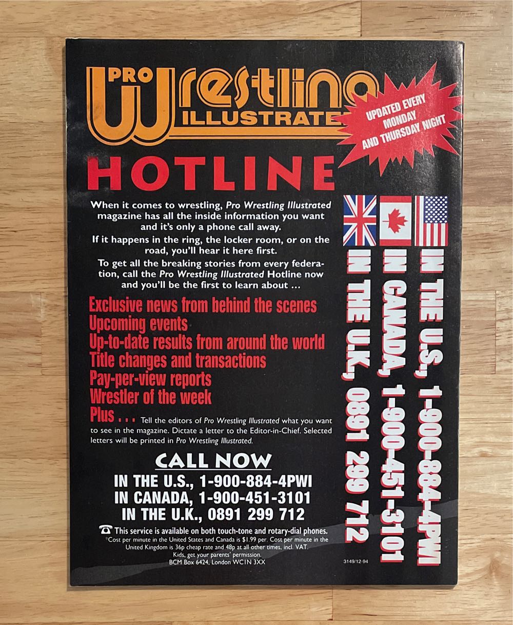 Pro Wrestling Illustrated  (November) magazine collectible [Barcode 07189600388811] - Main Image 2