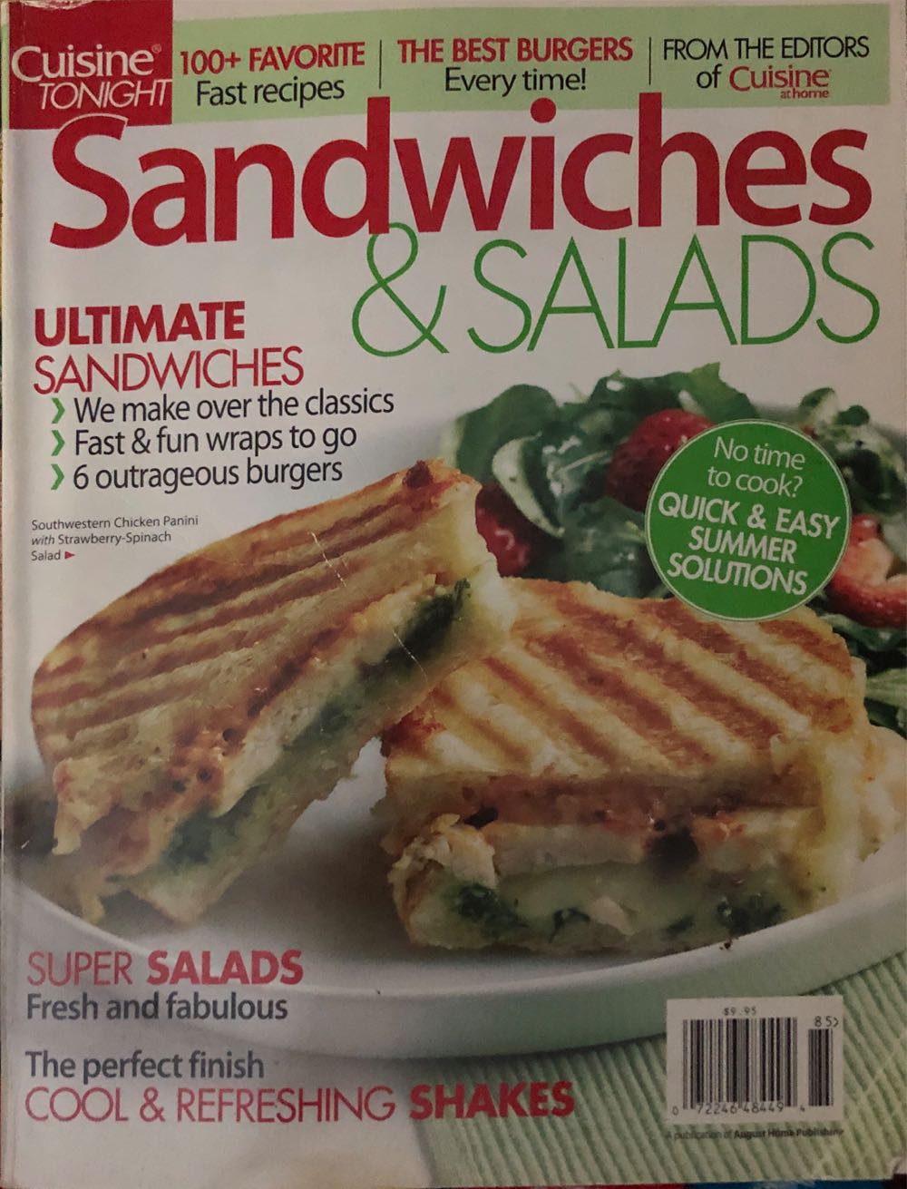 Cuisine Tonight Sadwiches & Salads  magazine collectible - Main Image 1