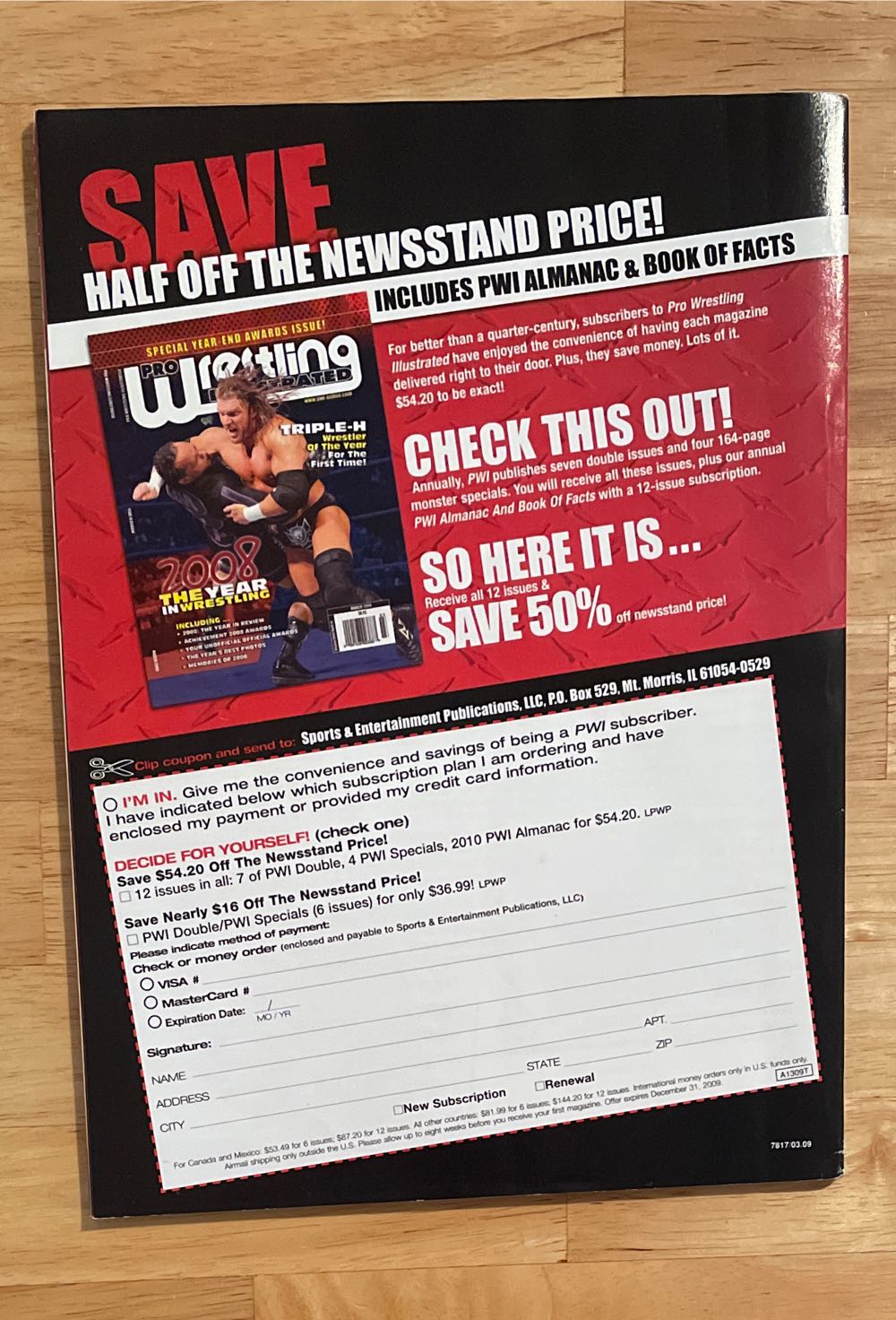 Pro Wrestling Illustrated  (August) magazine collectible [Barcode 00912800388708] - Main Image 2