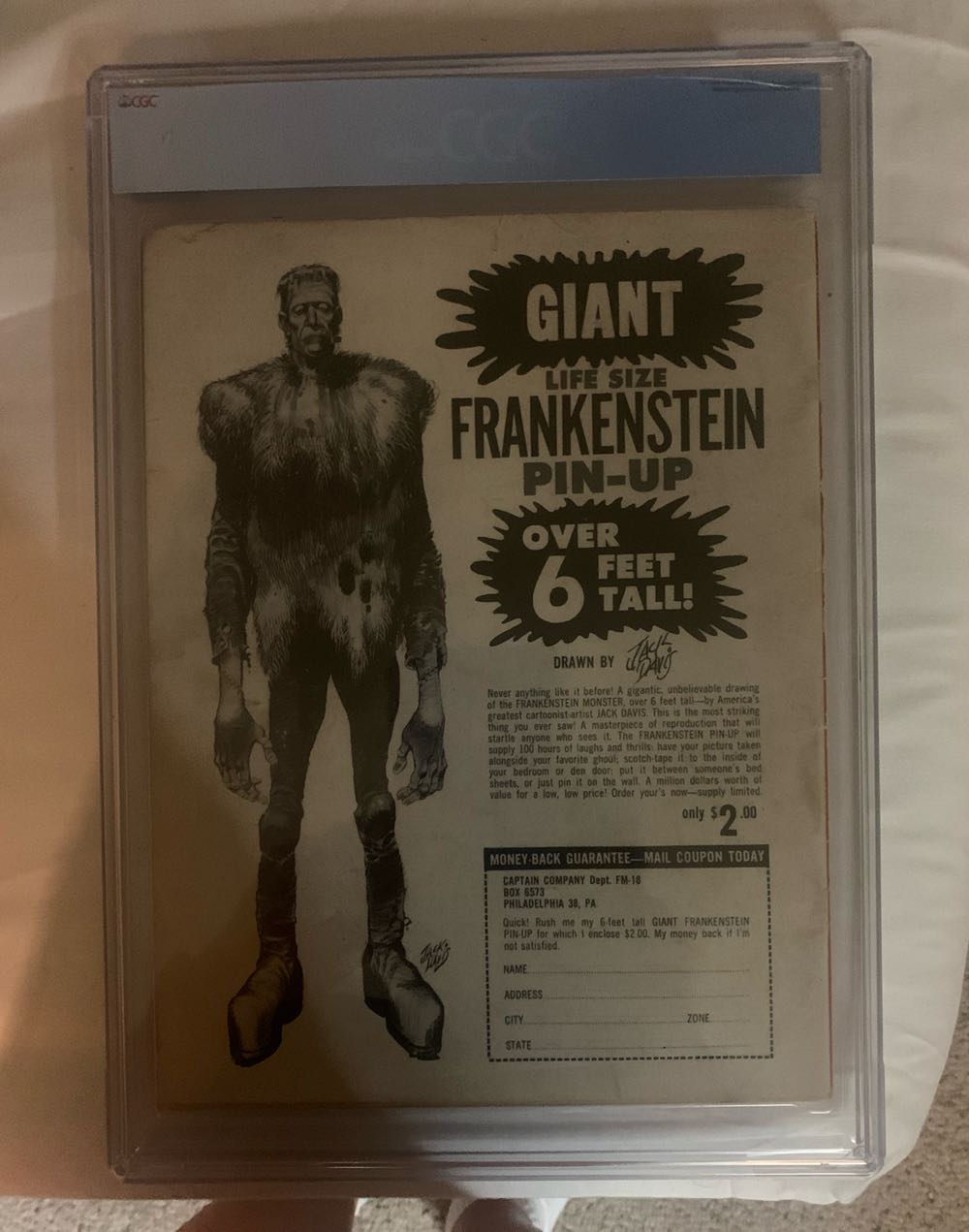 Famous Monsters Of Filmland CGC 3928788011 1.5  magazine collectible - Main Image 2
