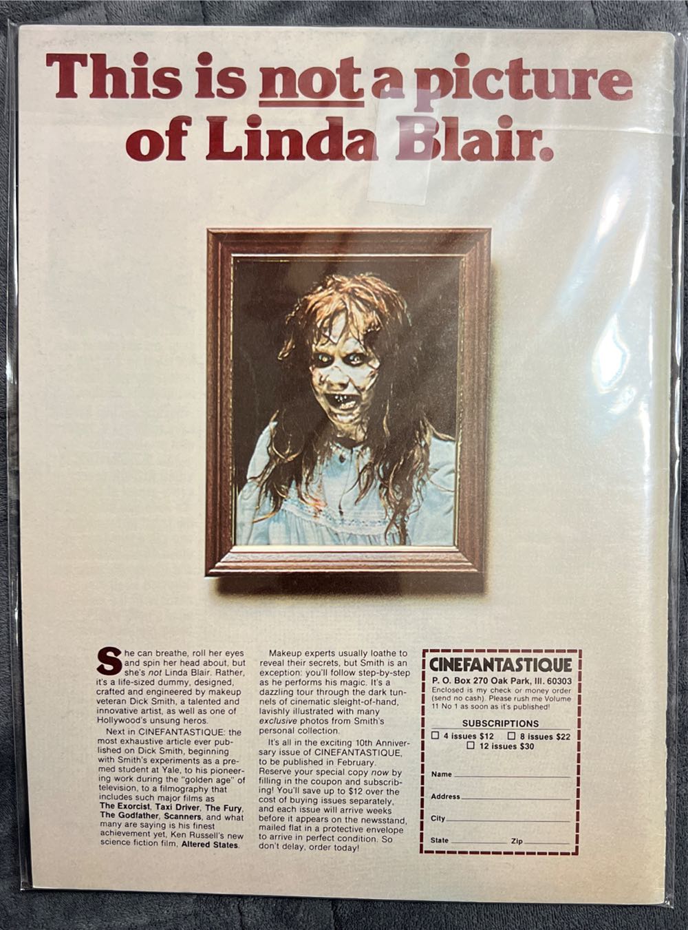 Cinefantastique 10-4 David Cronenberg  magazine collectible - Main Image 2