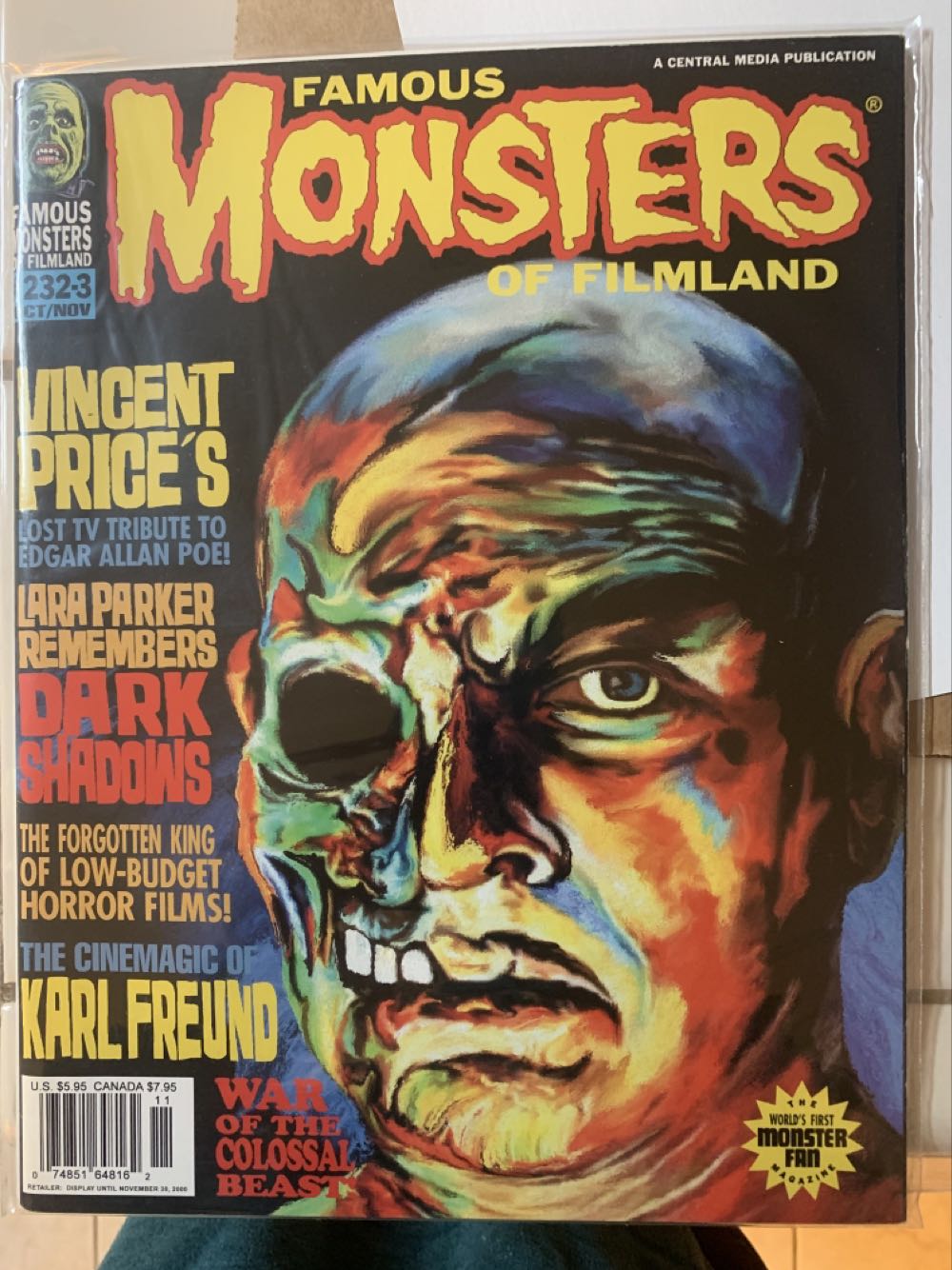 Famous Monsters Of Filmland  (November) magazine collectible [Barcode 074851648162] - Main Image 1
