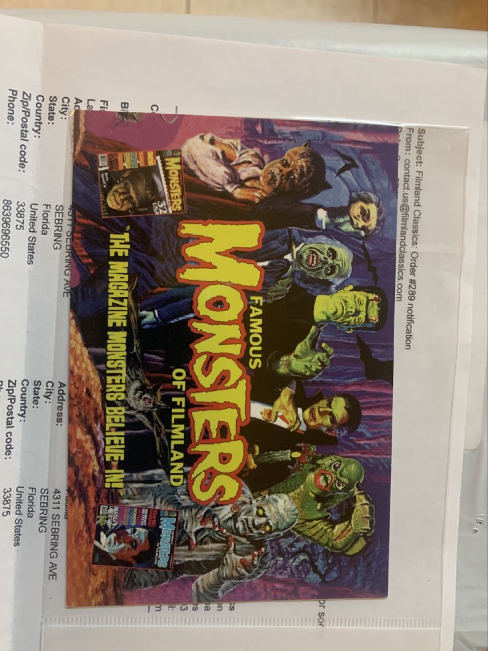 Freaky Monsters Magazine  magazine collectible - Main Image 2