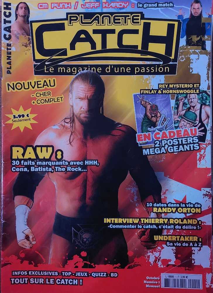 Planète Catch  (octobre) magazine collectible [Barcode 378188060399000010] - Main Image 1
