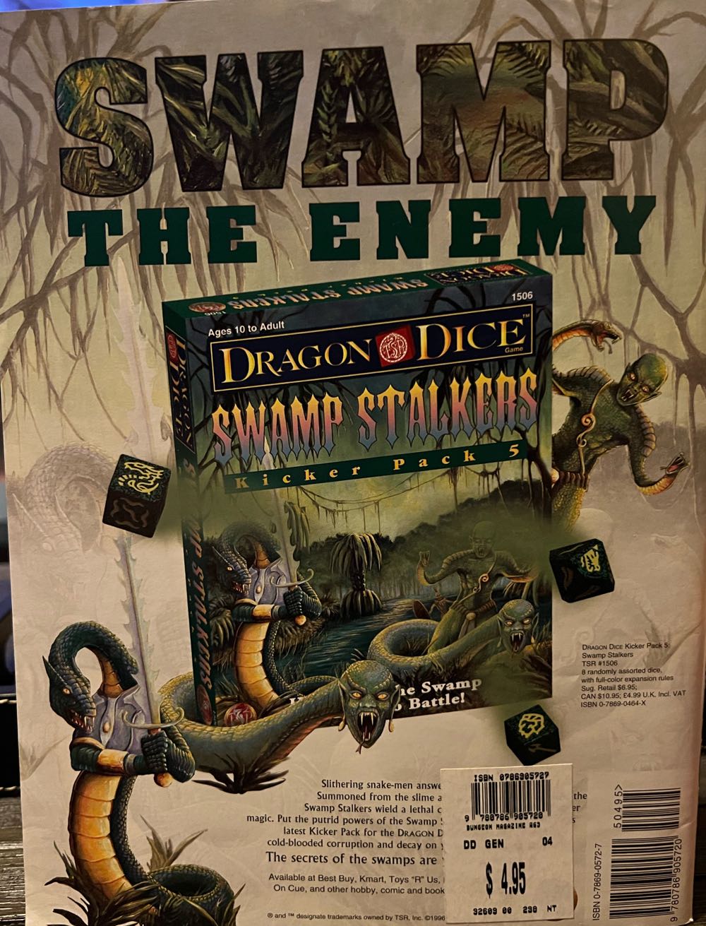 Dungeon: Adventures For TSR Role-Playing Games  (January) magazine collectible [Barcode 978078690572050495] - Main Image 2