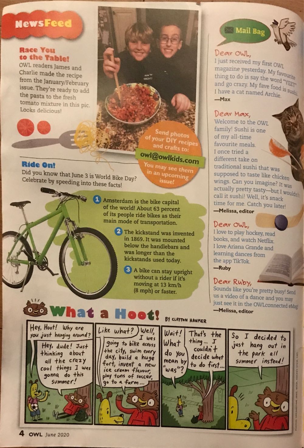 Owl June 2020  magazine collectible [Barcode 07447080648606] - Main Image 4