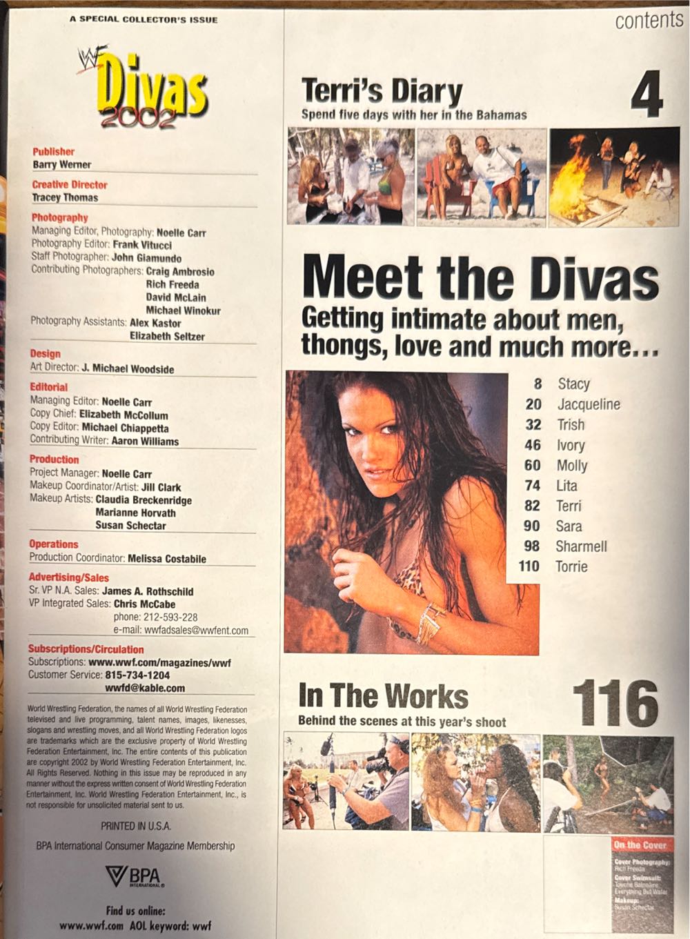 WWE Divas 2002  (July) magazine collectible [Barcode 72262747481022] - Main Image 2