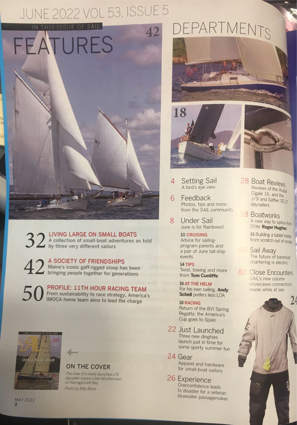 Sail  (June) magazine collectible [Barcode 72527430302106] - Main Image 2