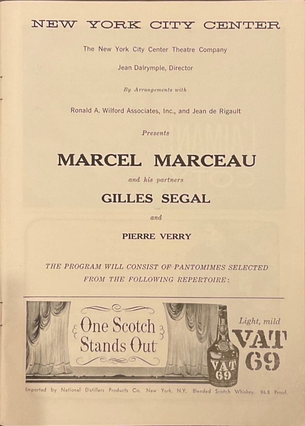 Marcel Marceau  (February) magazine collectible - Main Image 2