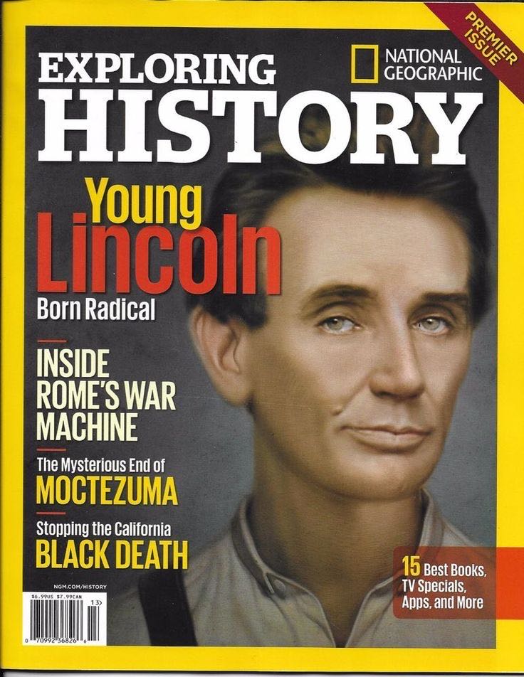 National Geographic: Exploring History Young Lincoln  magazine collectible [Barcode 07099236826613] - Main Image 1