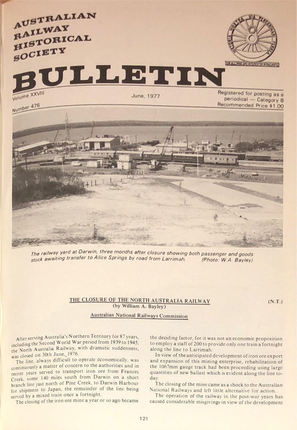 ARHS Bulletin  (June) magazine collectible - Main Image 1