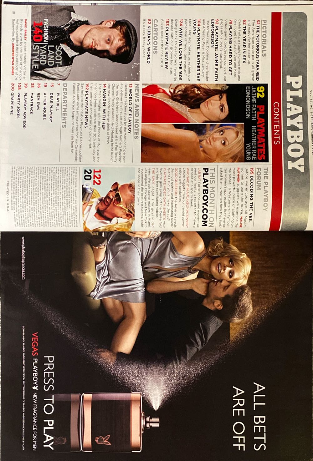 Playboy  (January) magazine collectible [Barcode 03009535270802] - Main Image 2