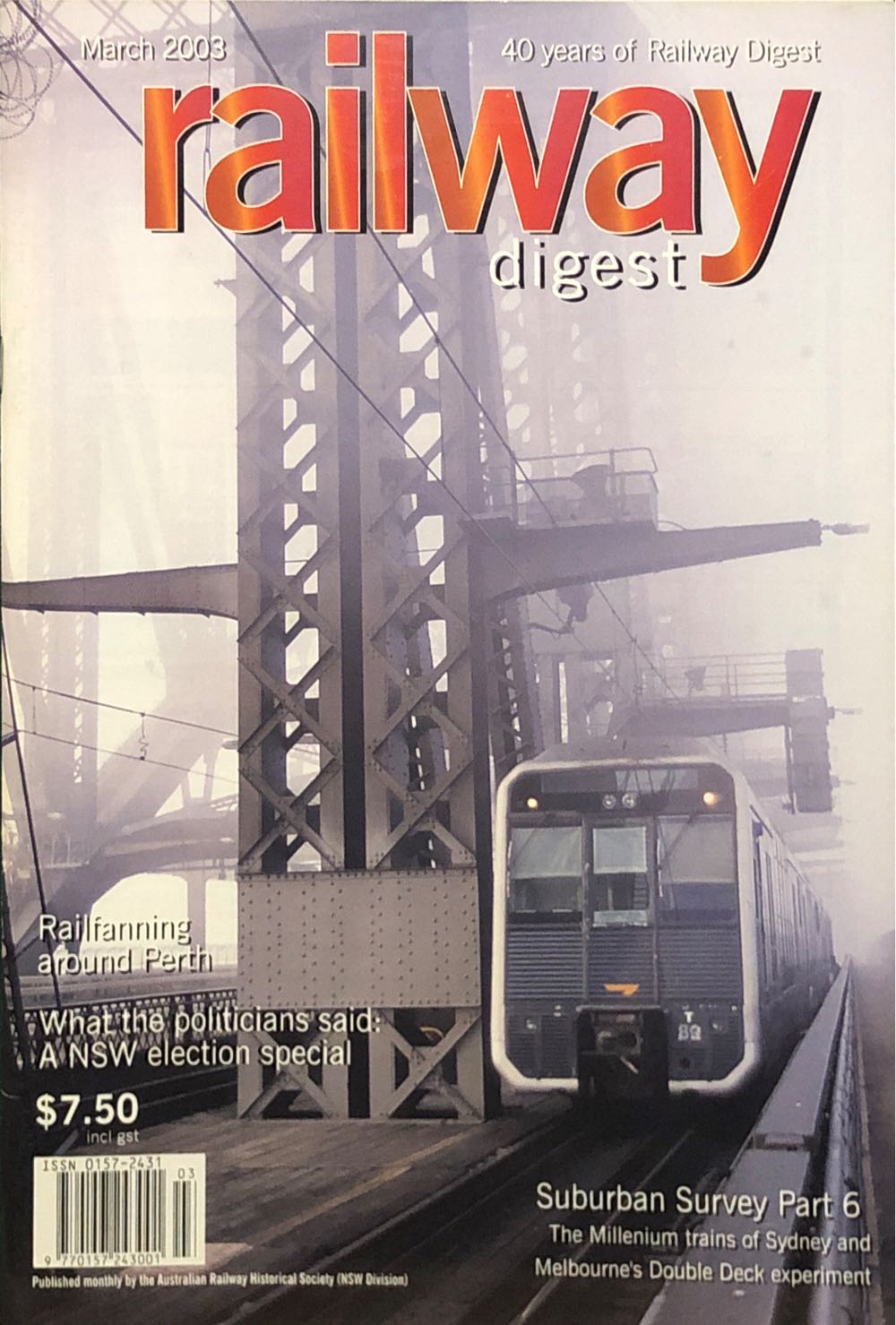 Railway Digest  (March) magazine collectible - Main Image 1