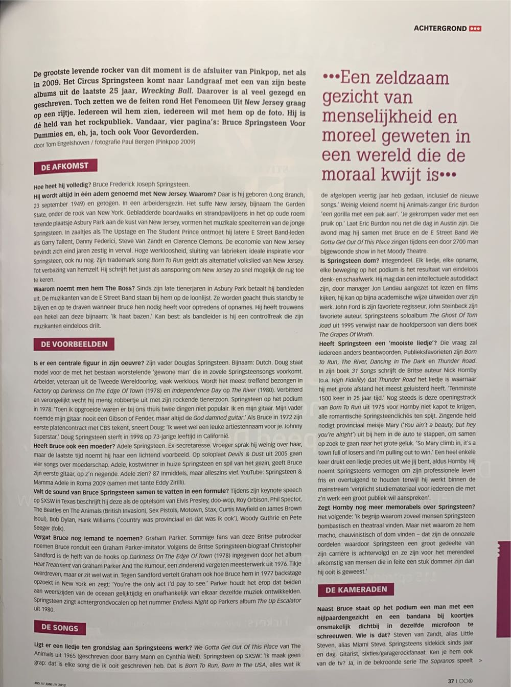 OOR, Speciale Pinkpop en Festivaleditie  (juni) magazine collectible [Barcode 871096691088701205] - Main Image 3