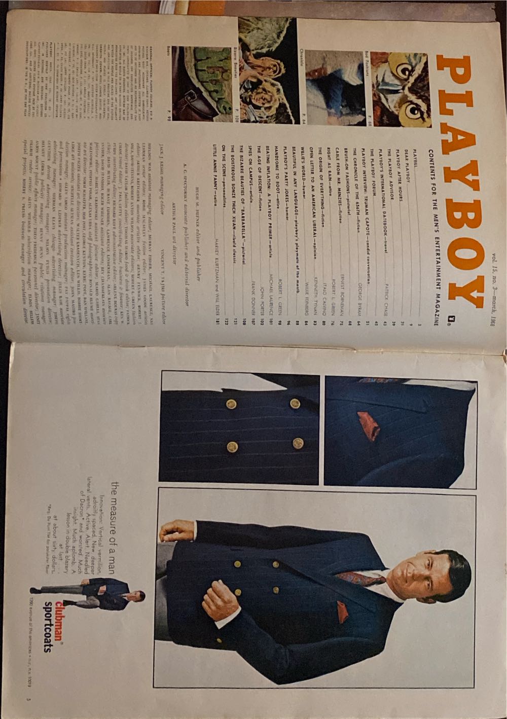 Playboy 1968 - March  (March) magazine collectible - Main Image 2