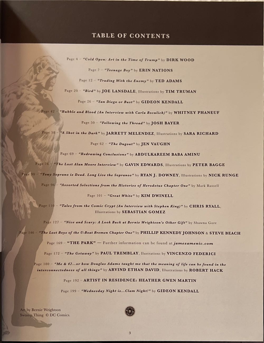 Full Bleed, Comics & Culture Quarterly, Vol 1  magazine collectible [Barcode 978168405293652500] - Main Image 3