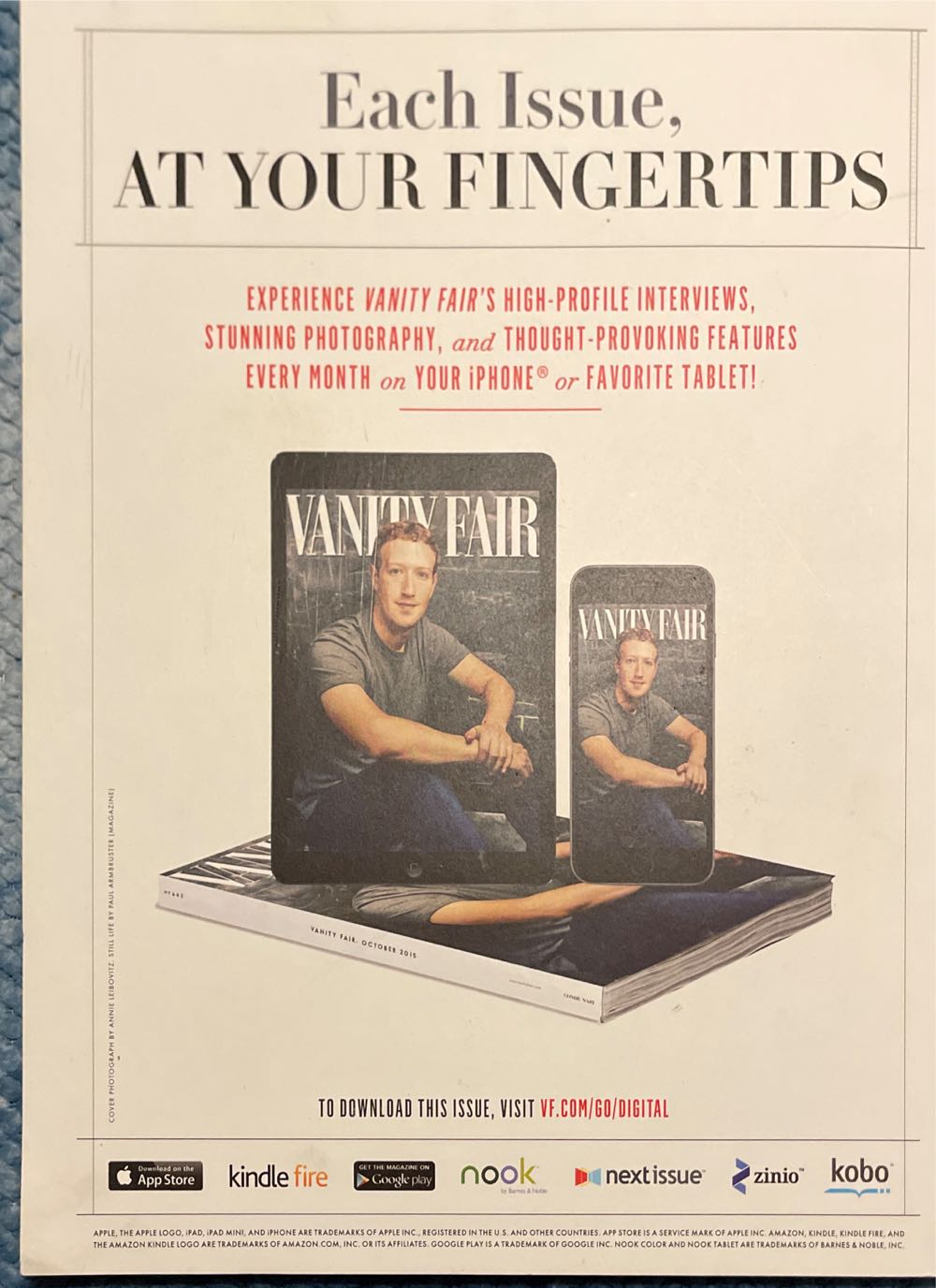 Condé Nast Special Edition: The Epic Saga  (November) magazine collectible [Barcode 07511008185094] - Main Image 2