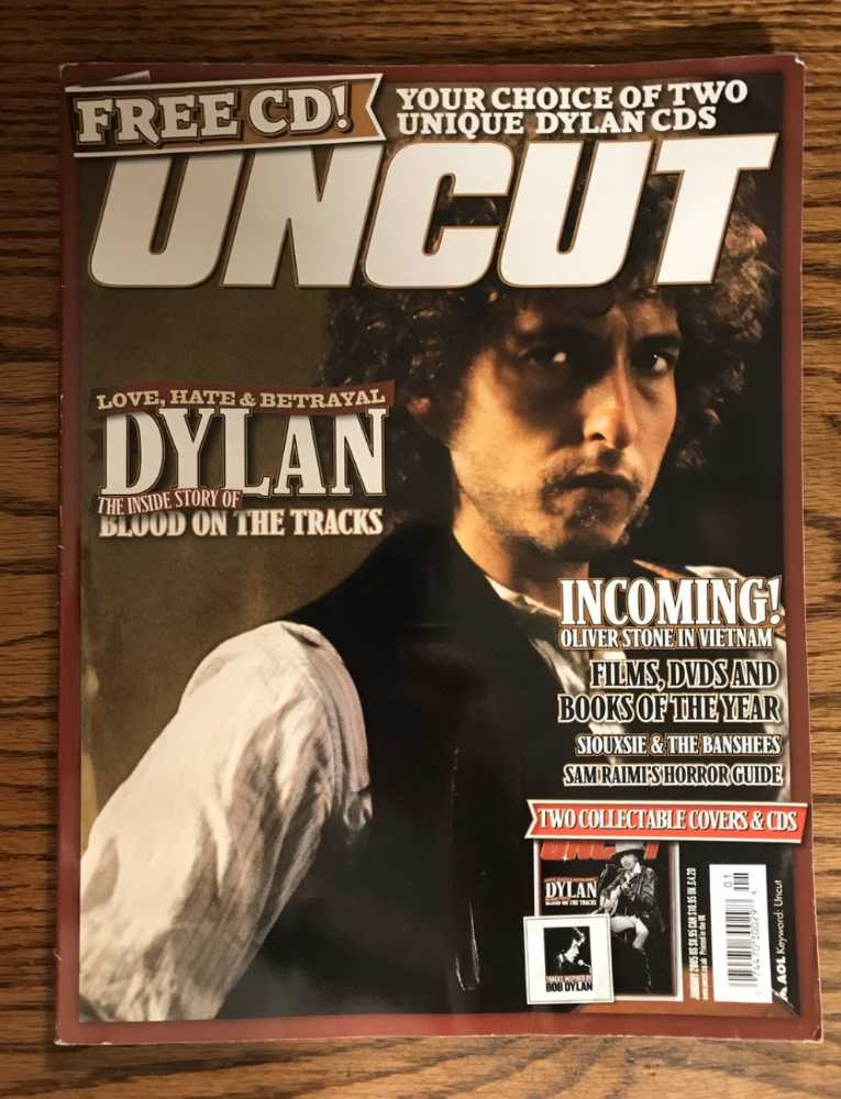 Uncut Love, Hate, & Betrayal Dylan Inside 🔵 Of On The Tracks  (January) magazine collectible - Main Image 1