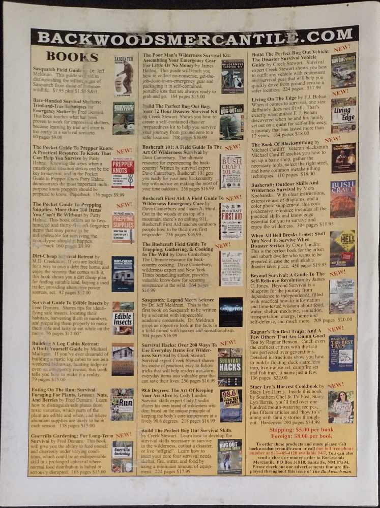 the Backwoodsman  (January) magazine collectible - Main Image 2