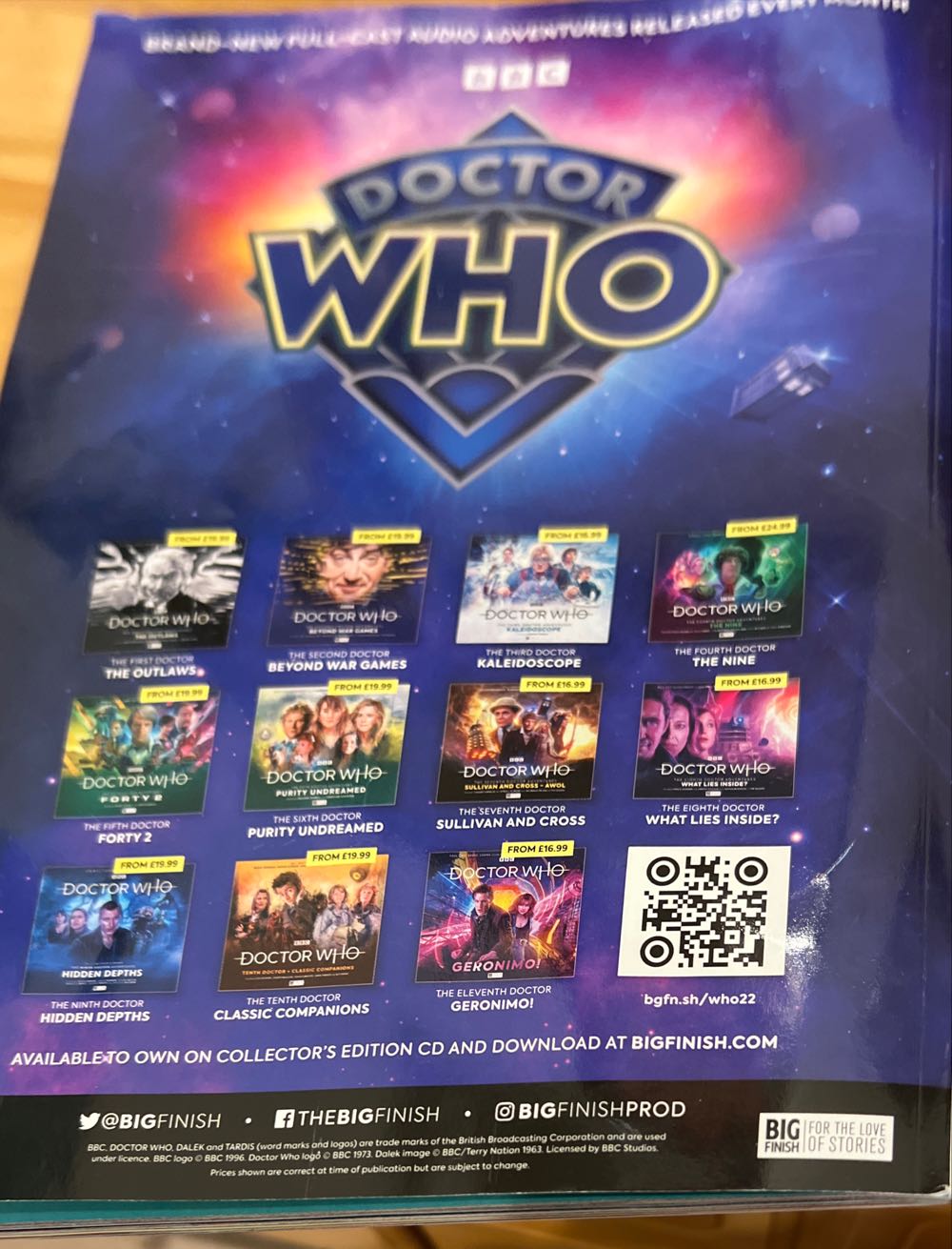 Doctor Who  (December) magazine collectible [Barcode 19546030599184] - Main Image 2