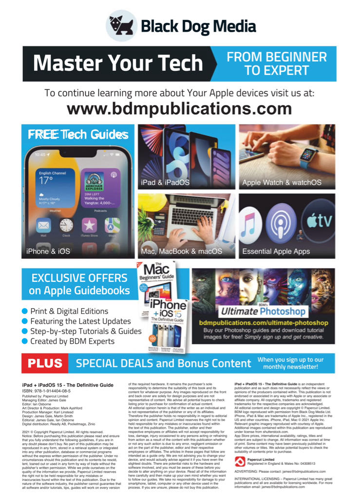 iPad + iPadOS 15 The Definitive Guide 2021 September - 2022 February  (October) magazine collectible - Main Image 2