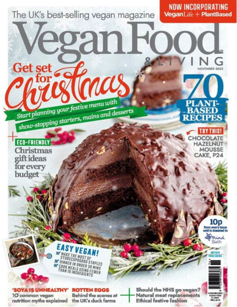Vegan Food & Living  2022 November  (November) magazine collectible - Main Image 1