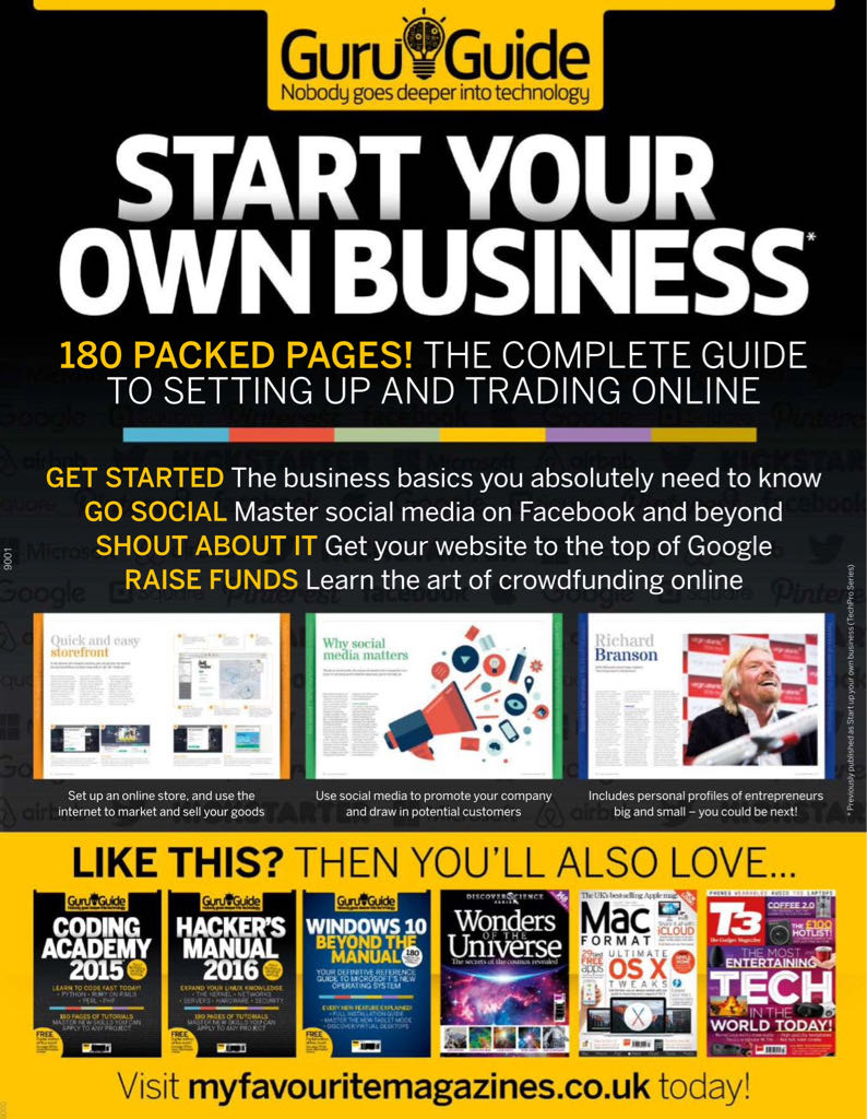 Tech Guru Guide: Start Your Own Business 2016 March  (March) magazine collectible - Main Image 2