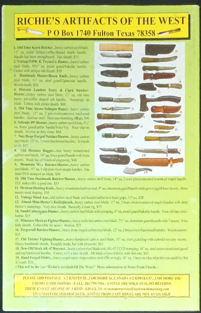 the Backwoodsman  (January) magazine collectible - Main Image 2