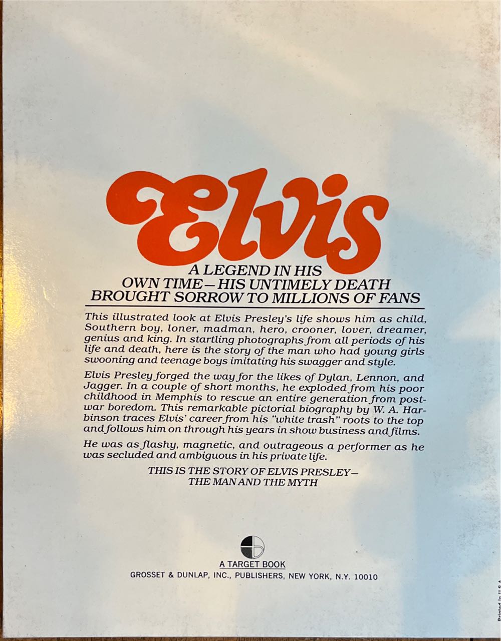 Elvis A Tribute To Elvis, King Of Rock  magazine collectible - Main Image 2