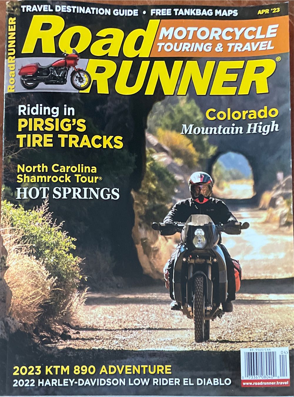RoadRunner Motorcycle Touring & Travel  (April) magazine collectible [Barcode 07336108040004] - Main Image 1