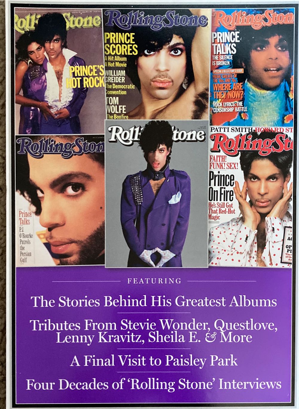 Rolling Stone: Prince  (August) magazine collectible [Barcode 07099234198662] - Main Image 2