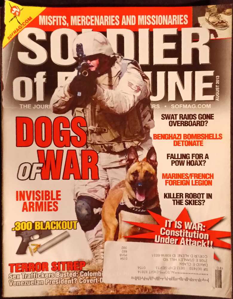 Soldier Of Fortune  (August) magazine collectible - Main Image 1