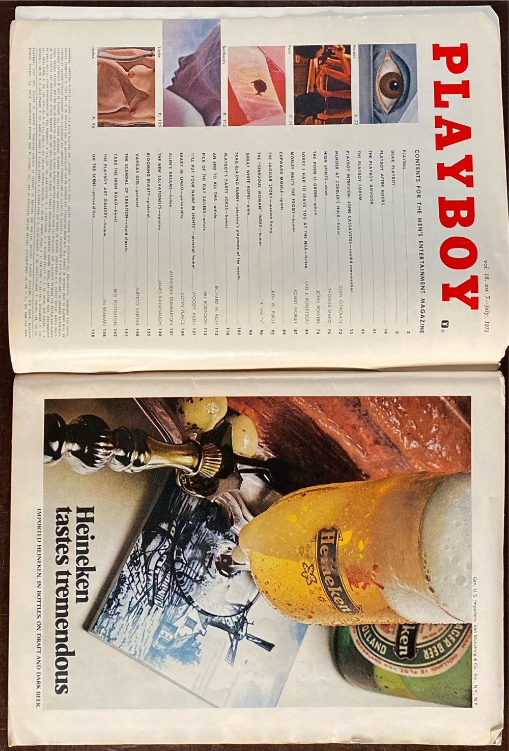 Playboy 1971 - July  (July) magazine collectible - Main Image 2