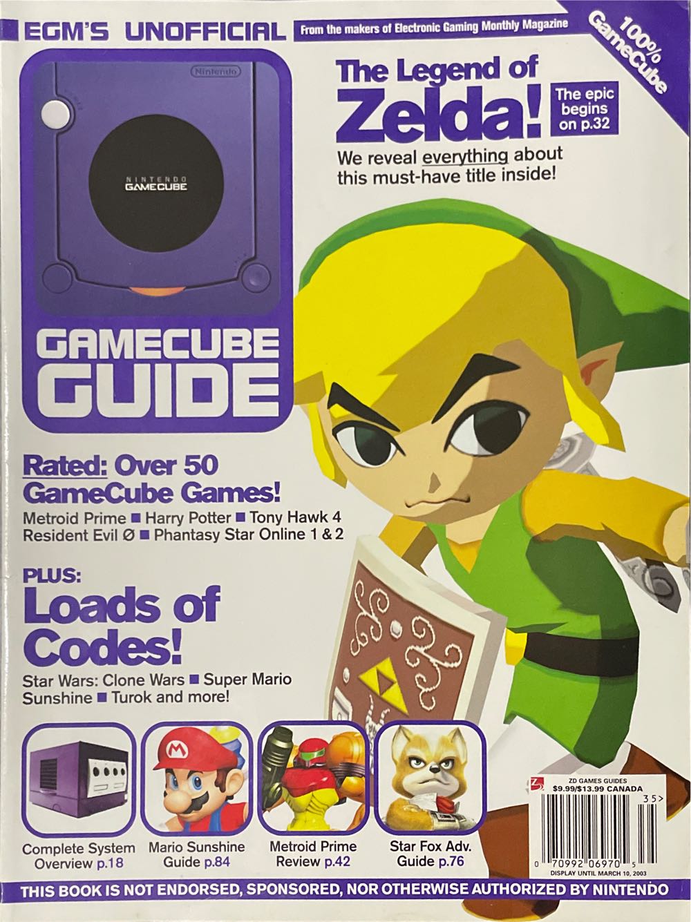 GameCube Guide, EGM’s Zelda  magazine collectible [Barcode 07099206970535] - Main Image 1