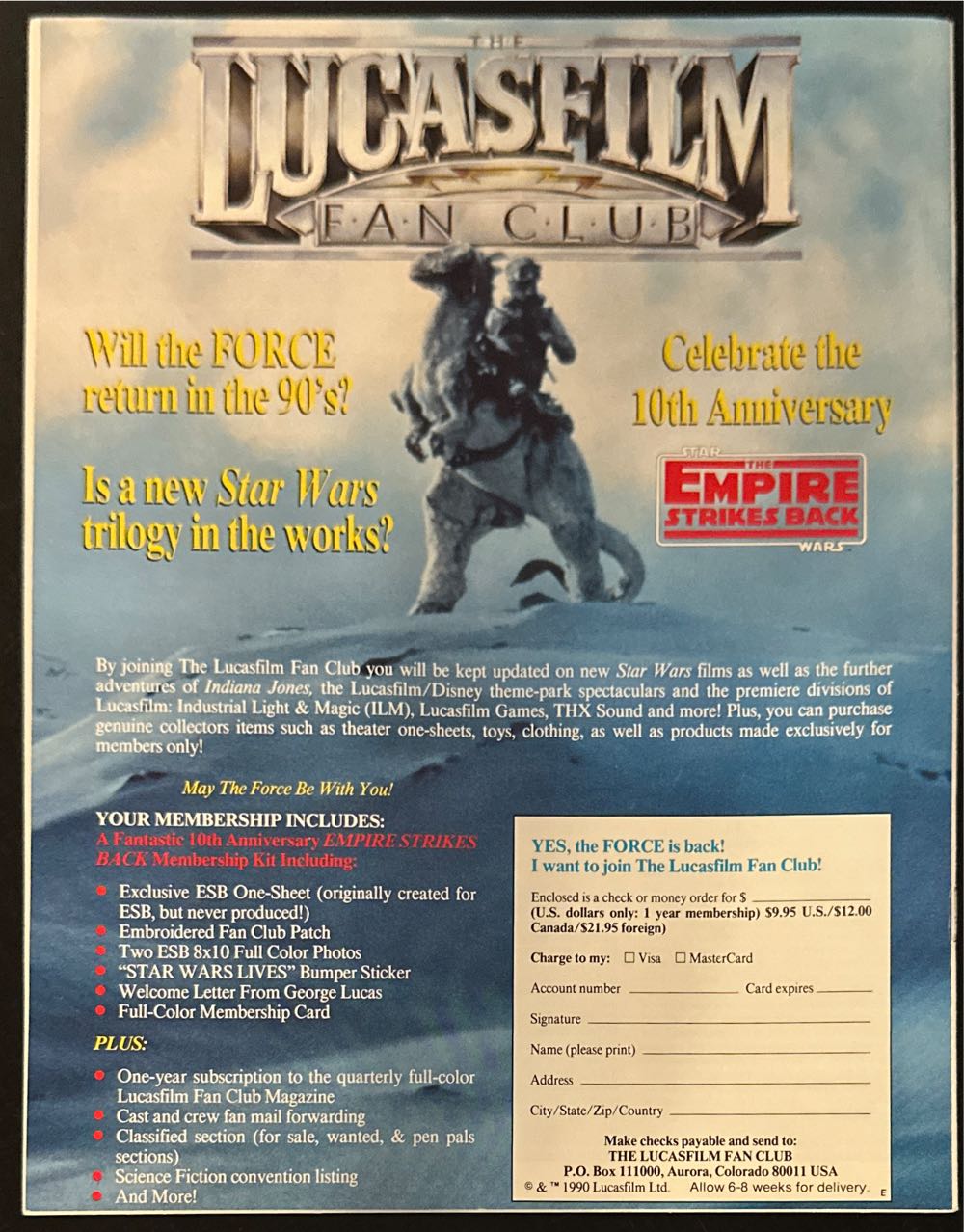 The LucasFilm Fan Club Magazine  (September) magazine collectible - Main Image 2