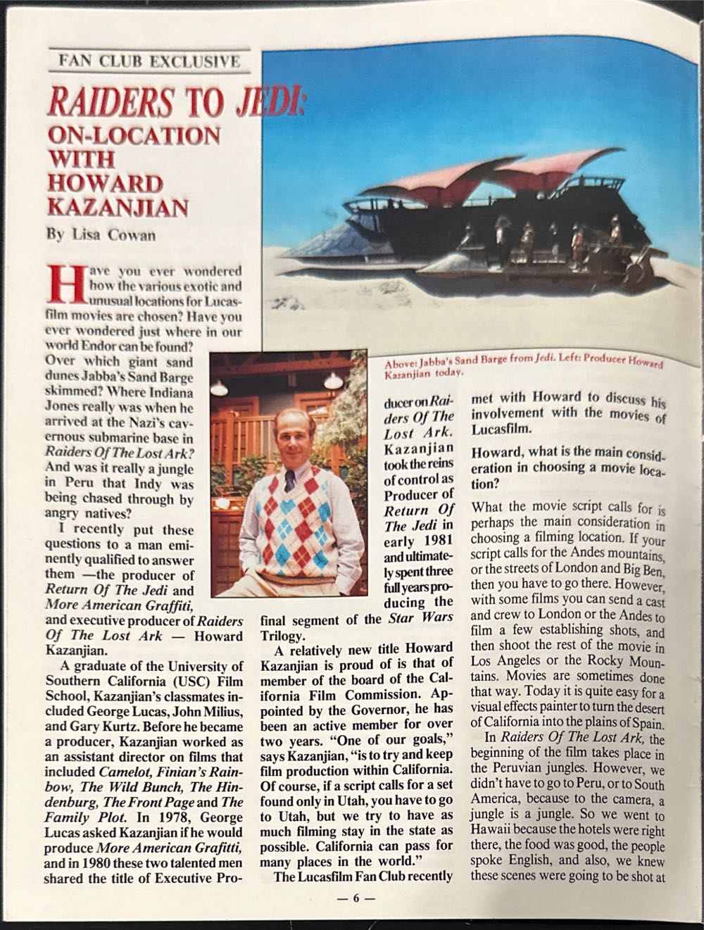 The LucasFilm Fan Club Magazine  (September) magazine collectible - Main Image 4