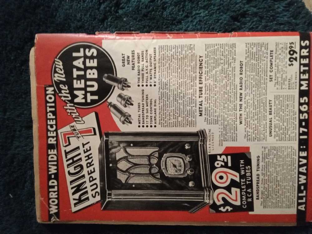 1936 Allied Radio Catalog   magazine collectible - Main Image 2