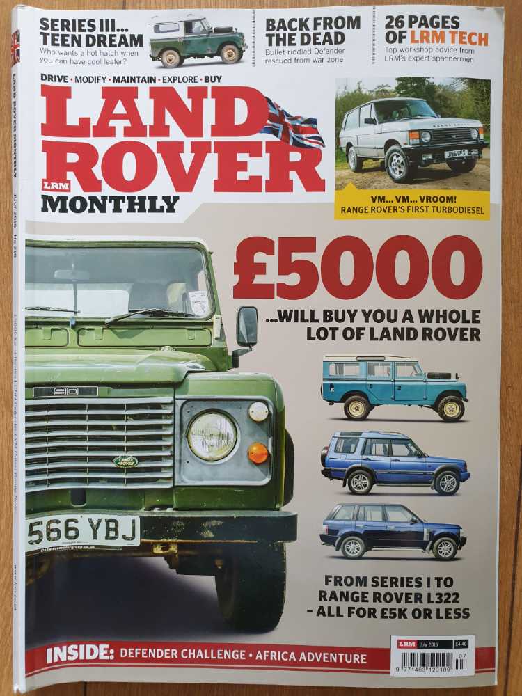 Land Rover Monthly  (July) magazine collectible - Main Image 1