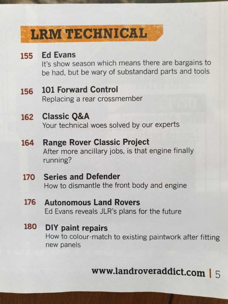 Land Rover Monthly  (August) magazine collectible - Main Image 2