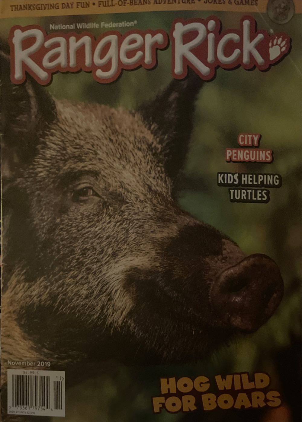 Ranger Rick  (November) magazine collectible [Barcode 07336179754411] - Main Image 1
