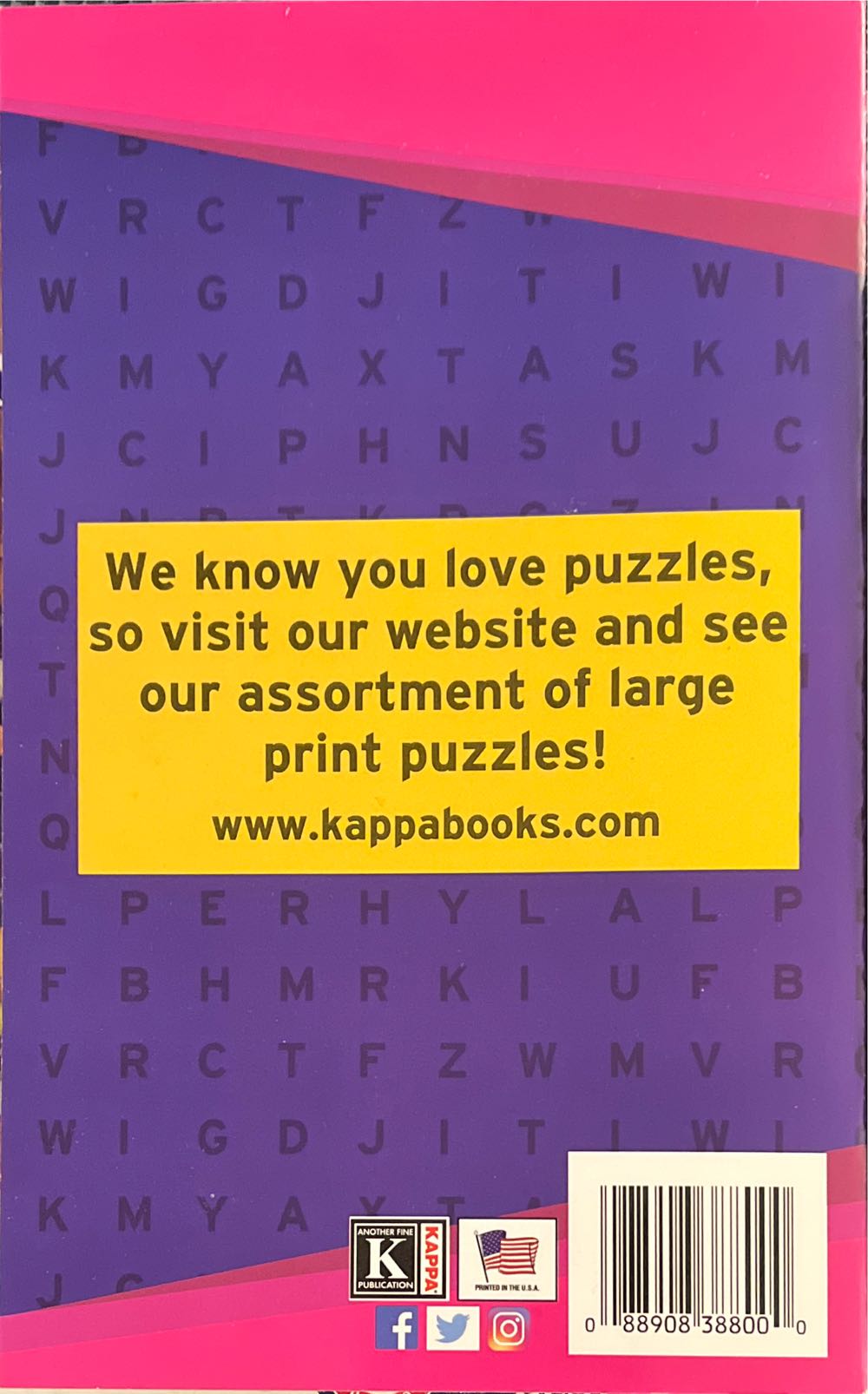 Kappa Take-Along Volume 141 Large Print Word-Finds  magazine collectible [Barcode 088908388000] - Main Image 2