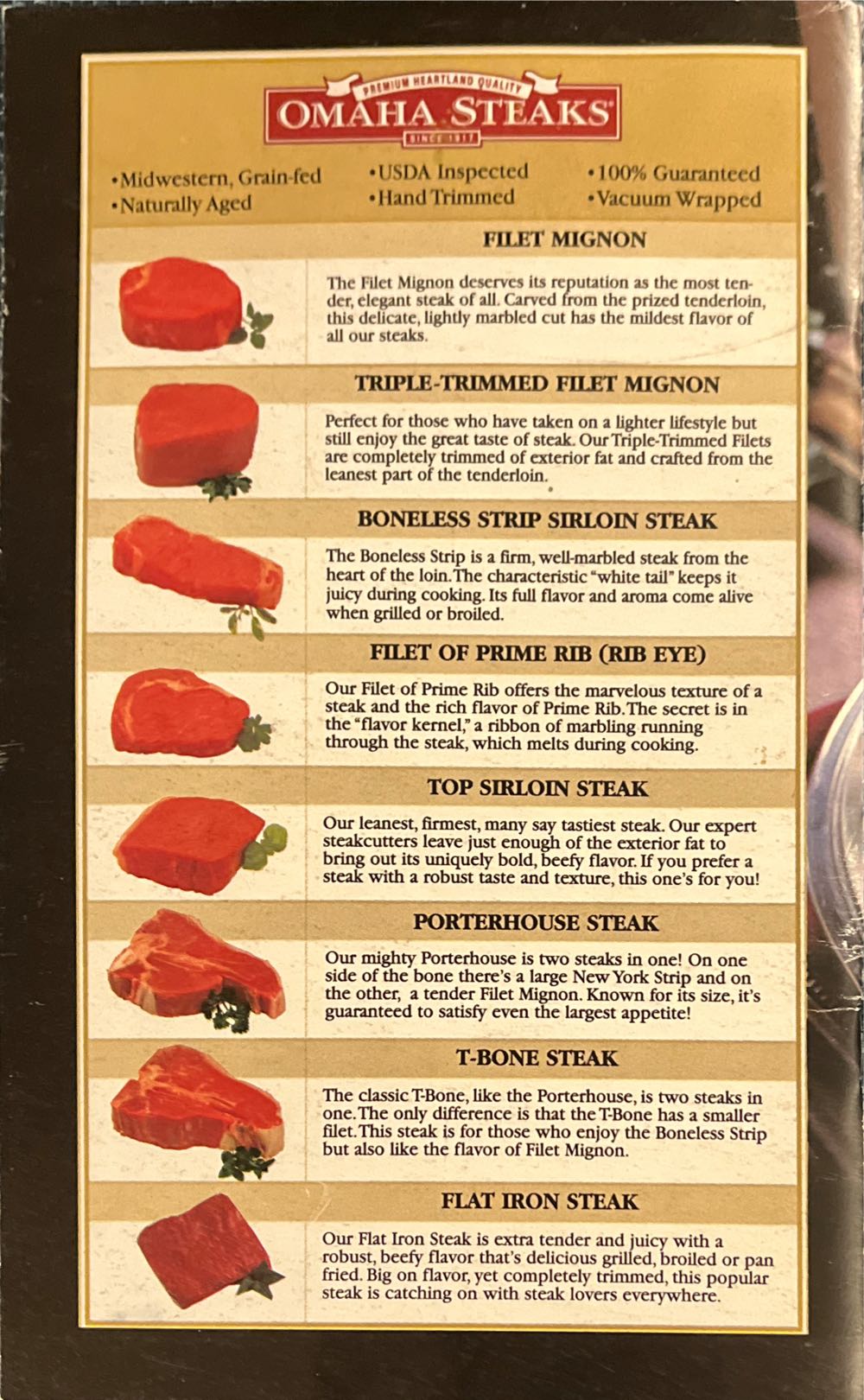 Omaha Steaks Good Life Guide & Cookbook 2003-2004 Edition  magazine collectible - Main Image 2