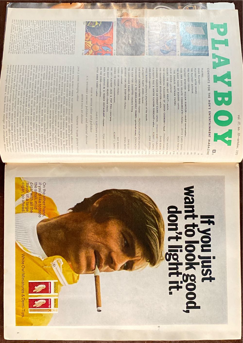 Playboy 1970 - 10  (October) magazine collectible - Main Image 2